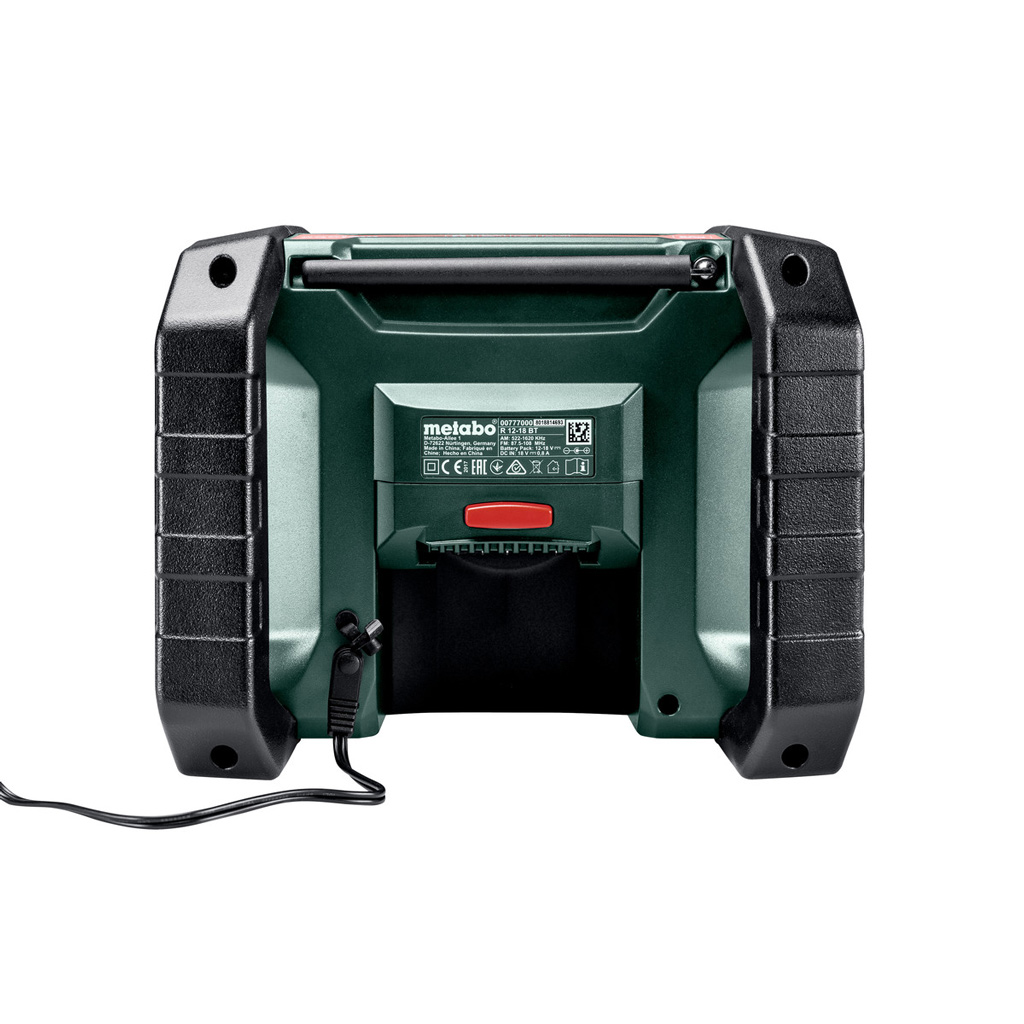 600778850 Metabo DAB Bluetooth Arbetsradio kabelanlutning 230V